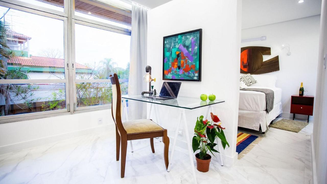 Loft Design, Amplo, Modern Com Ar Condicionado Em Alto De Pinheiros Lägenhet São Paulo Exteriör bild